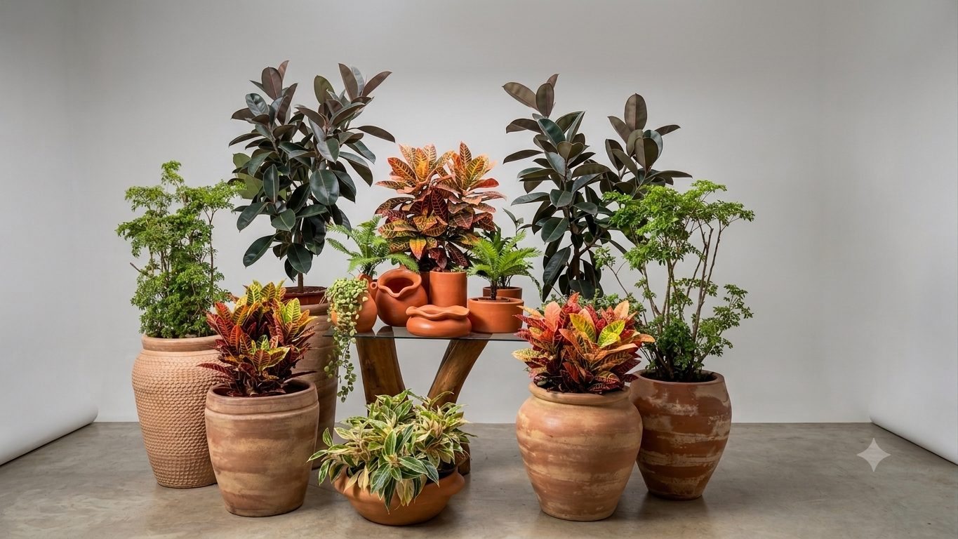 Plantas de alto padrão — Espécies selecionadas para interior e exterior.
